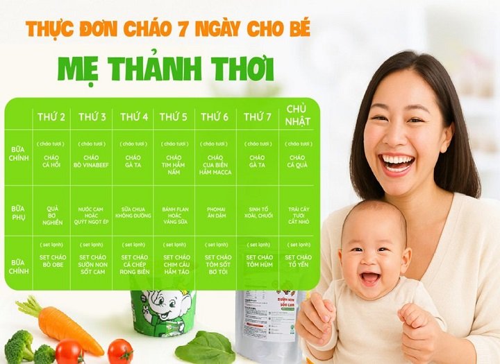 Cháo dinh dưỡng trẻ em là gì và hướng dẫn xây dựng thực đơn chuẩn