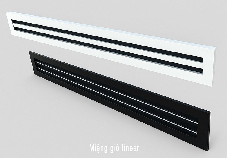 So sánh miệng gió khuếch tán và linear lắp cho công trình trần thấp