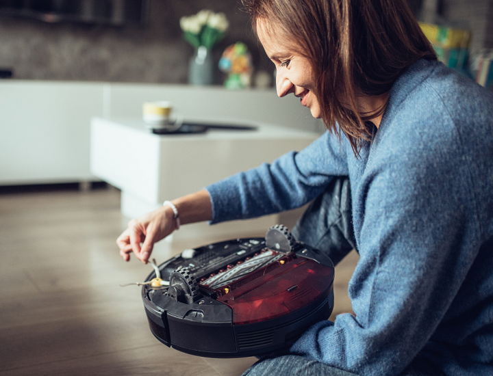 Robot hút bụi báo đèn đỏ nguyên nhân do đâu?