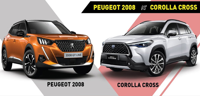 So sánh xe Peugeot 2008 và Toyota Cross nên mua xe nào