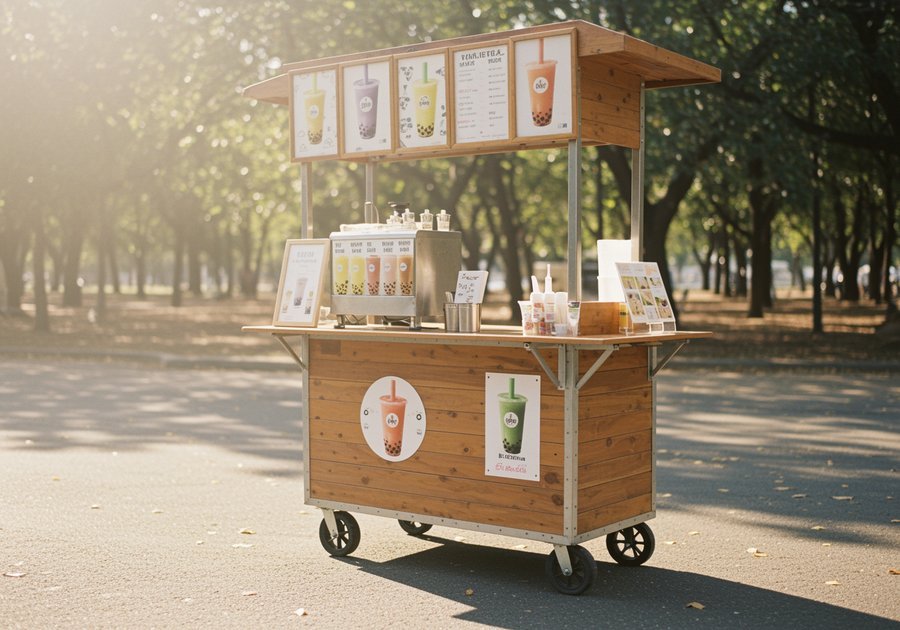 Mua xe bán trà sữa lưu động nên chọn bánh xe bằng nhựa hay cao su