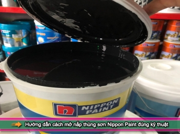 Hướng dẫn cách mở nắp thùng sơn Nippon Paint đúng kỹ thuật - Doanh Thương