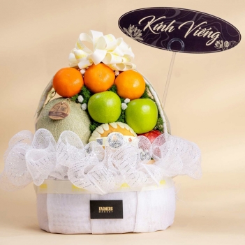 Nguồn gốc của tục dâng giỏ trái cây trong tang lễ có từ đâu? - Doanh Thương